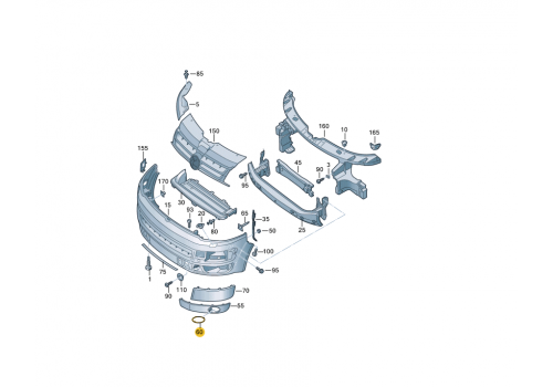 Кольцо в накладку бампера L VAG 7E58533992ZZ