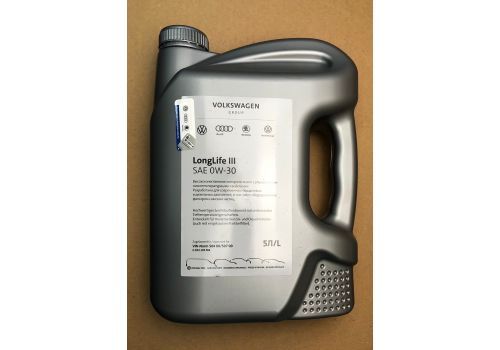 Моторное масло LongLife III 0W30 5 л синтетическое VAG GR52195M4