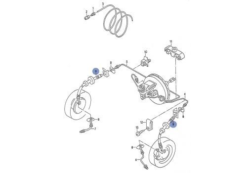 Трубка тормозная передяя BREMBO T85103