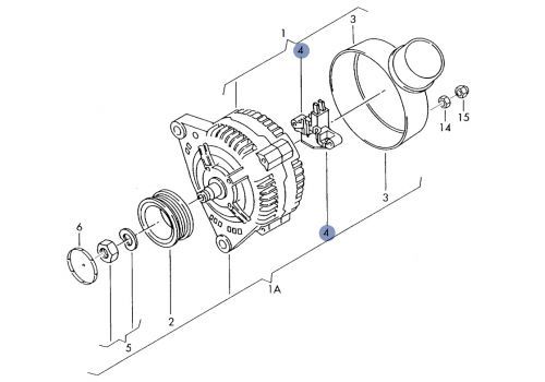 Таблетка генератор Valeo UTM RV1939A