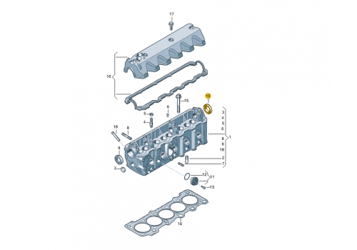Cальник крышка VAG 076103407