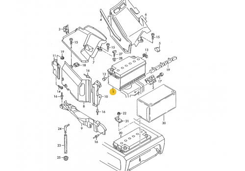 Аккумулятор 95AH/420A +LT-2 +CRAFTER VAG JZW915105E