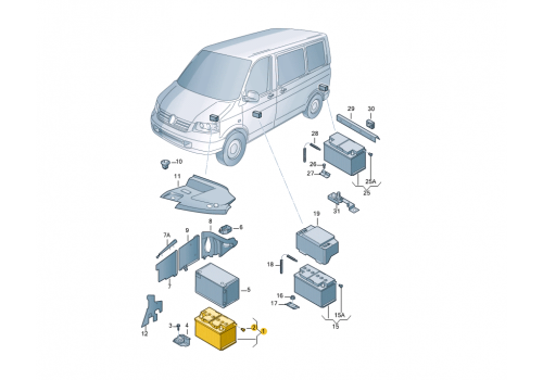 Аккумулятор 95AH/450A +LT-2 +CRAFTER VAG 000915105DK
