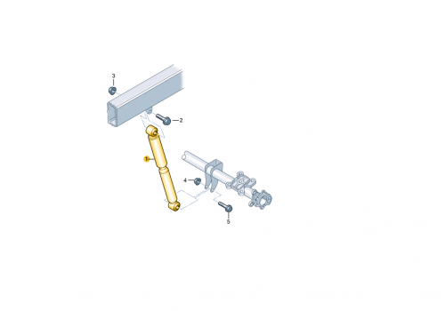Амортизатор задний 30.35 VAG 2E0513029AC