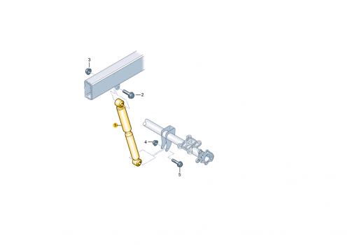 Амортизатор задний 35 увеличенная масса 3.88т VAG 2E0513029Q Амортизатор задний 35 увеличенная масса 3.88т VAG 2E0513029Q