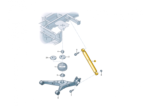 Амортизатор задний стандартный BILSTEIN 19-140100