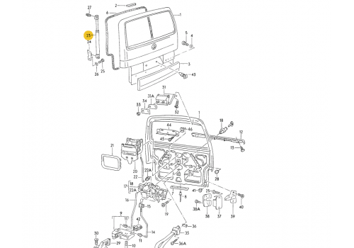 Амортизатор на заднюю дверь ->>07/92 MAGNETI MARELLI 430719024400