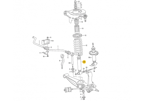 Амортизатор передний OPTIMAL A-2828H