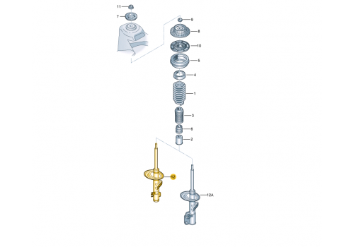 Амортизатор передний повреждена упаковка BILSTEIN 22-140098