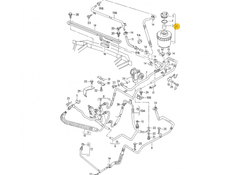 Бачок гидроусилителя руля VAG 701422371 Б/У