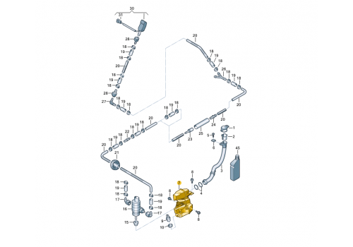Бачок стеклоомывателя 2011>> VAG 7H0955453T