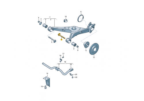 Болт заднего рычага наружний М14х110 VAG N10523102