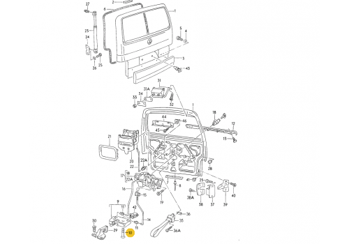 Болт замка М8х45 VAG N0330342