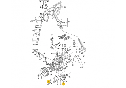 Болт крепления корзины М8x16 +1,6D +LT VAG N01029316