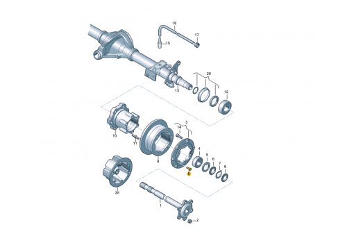 Болт ступицы 5.0т М14х45 VAG N10461801