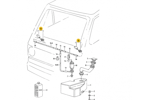 Брызгалка омывателя лобового стекла VAG 211955993