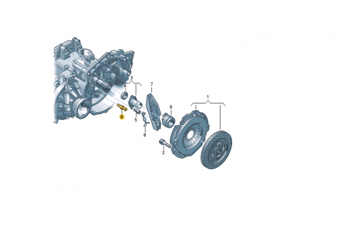 Вилка сцепления болт опорный VAG 02A141777B