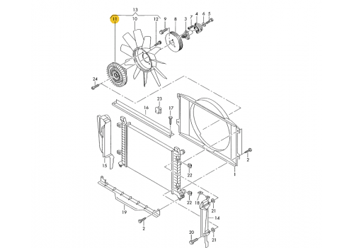 Виско- муфта AGL VAG 2D0121350