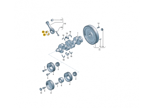 Вкладыши шатунные 0,75 PD Kolbenschmidt 87200630