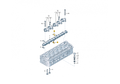 Вкладыши распредвала STD Kolbenschmidt 87996600