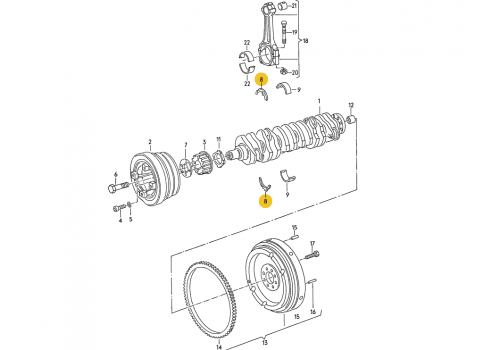 Вкладыши-полукольца KS +T4 2,4D Kolbenschmidt 78639600