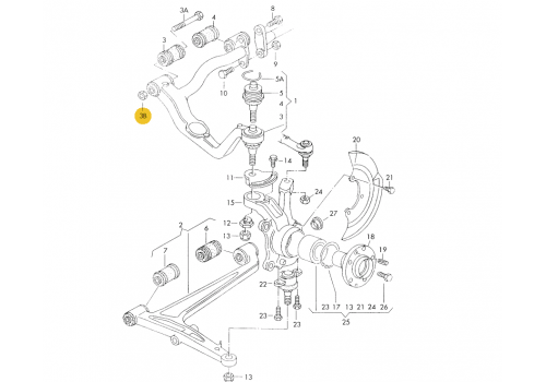 Гайка верхнего рычага M12 VAG N10028910