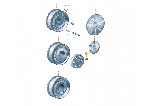 Гайка колесная 50 M14 VAG WHT000889