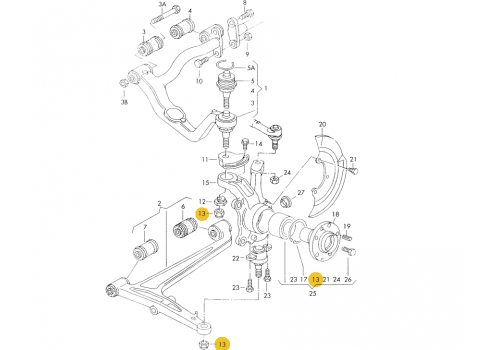 Гайка шаровой опоры M16 VAG N0411817