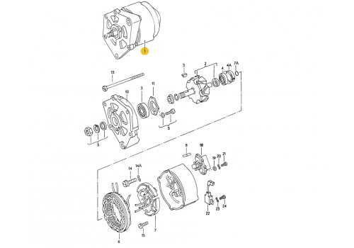 Генератор 45 A ACT ACL 1G 1E DV DW CP Delta autotechnik L34240