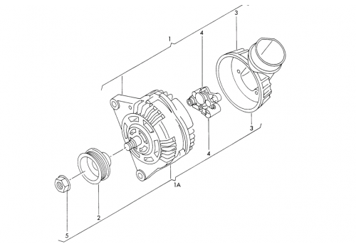 Генератор 90 А широкий шкив Delta autotechnik L38380