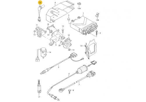 Датчик импульсов коленвала Hella 6PU009163-521