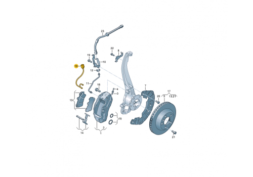 Датчик тормозных колодок передний VAG 7L0907637