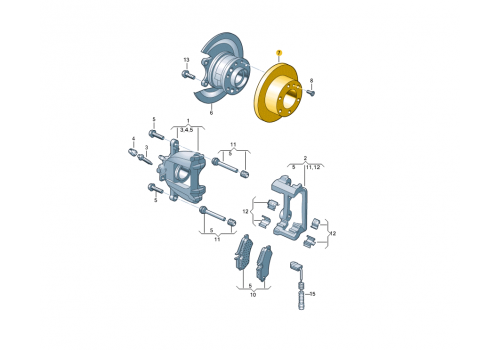 Диск тормозной задний 3.0т-3.5т BREMBO 08.9509.11