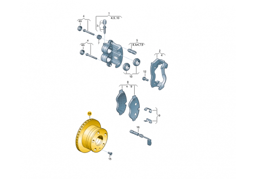 Диск тормозной передний BREMBO 09.9508.11