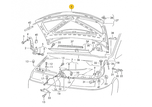 Капот API VW76001500000