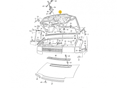 Капот TYG VW20024A