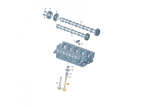 Клапан впускной +AAC 39,5*8*91,2 MAHLE 029VE30370100