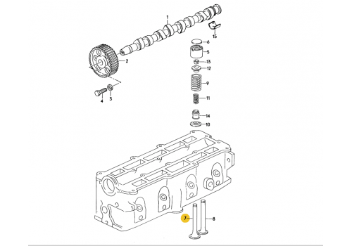 Клапан впускной D34,L105 Kolbenschmidt 33028