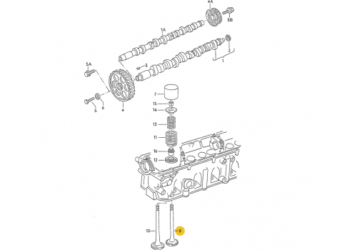 Клапан впускной D36 L95 1X+AAB MAHLE 029VE30363100