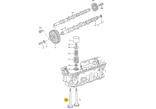 Клапан выпускной D31 L95 все D AE V91334