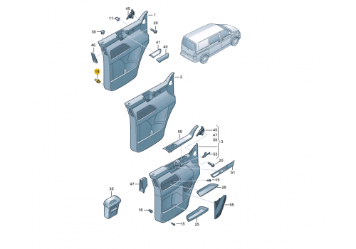 Клипса двери VAG 7L6868243