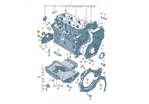 Кожух ремня ГРМ болт M6x16 VAG N10082912