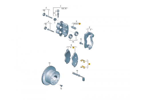 Колодки тормозные передние пластины 3.0т-3.5т TRW PFK599