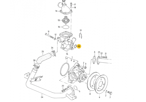 Кольцо резиновое VAG N90278101