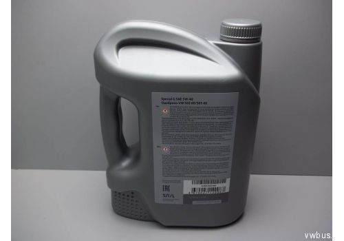 Моторное масло 5W40 Special G 5 л синтетическое VAG GR52502M4