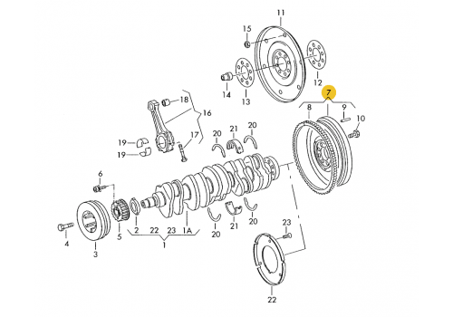 Комплект сцепления с маховиком 2.4 AAB AJA 2.5 AJT Valeo 835003