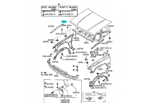 Капот 4Runner  TOYOTA 5330189124 Б/У