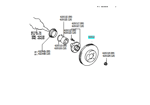 Диск тормозной передний TOYOTA 4351248011