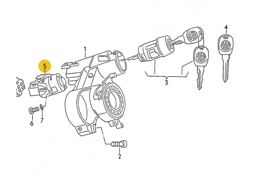 Контактная группа замка зажигания MEYLE 1009050013