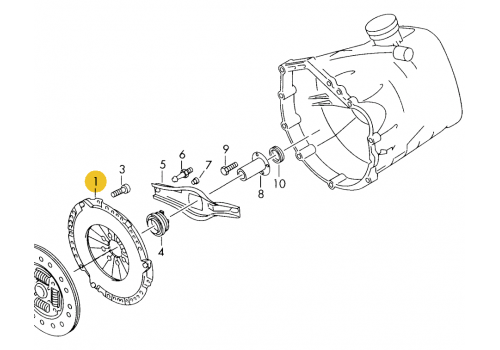 Корзина сцепления VAG 074141025J